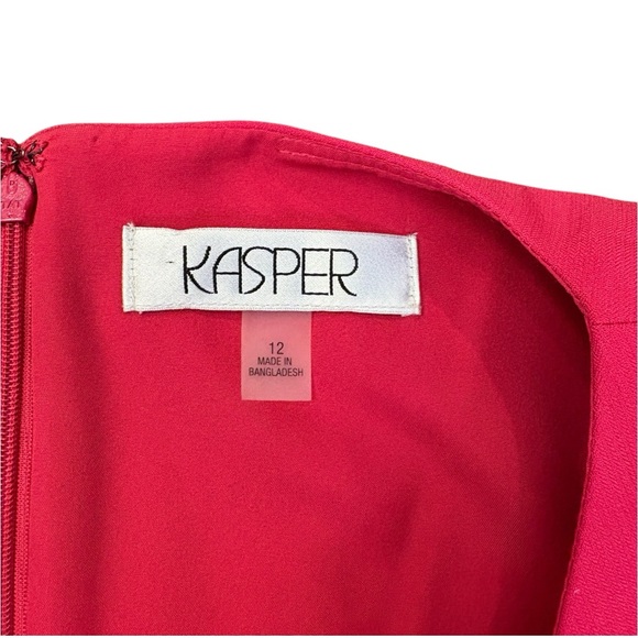 NWT Kasper Dress Sleeveless Sheath Color Block Gilded Age Keyhole - Picture 8 of 13